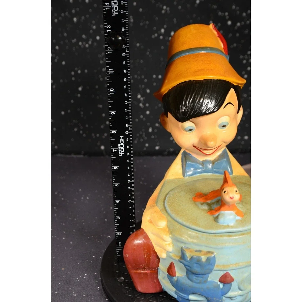 VINTAGE WALT DISNEY 1940 MOVIE PINOCCHIO & CLEO THE GOLDFISH‎ COOKIE JAR USA